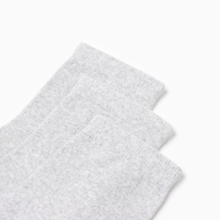 Set of male socks (3 pairs), gray color, river 31-2