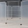 The aviary 12 sections is plastic, (link 50 x 70 cm), white