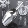 Stainless steel for ice and bulk products, 30.5 × 13.5 × 6 cm, chrome color