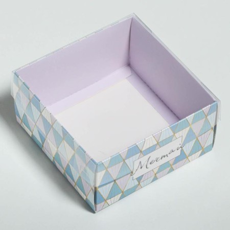 Bearbox under a bento-port with a PVC lid, confectionery packaging, "dream", 12 x 6 x 11.5 cm-2