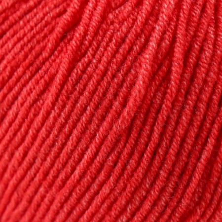 Yarn "Jeans" 55% cotton, 45% acrylic 160m/50g (26 red)-2