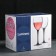 A set of glass glasses for the wine "Domino", 250 ml, 6 pcs