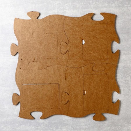 Photo frame Pazle HDF "I play" of 4 fragments 25x25 cm-4