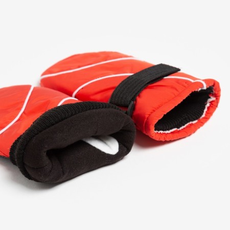 Mittens of winter children's minku, color red, rr 16 (18 cm)-2