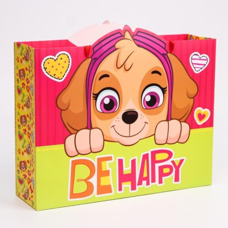 Gift package "Be happy" 31x40x11 cm, packaging, puppy patrol-1