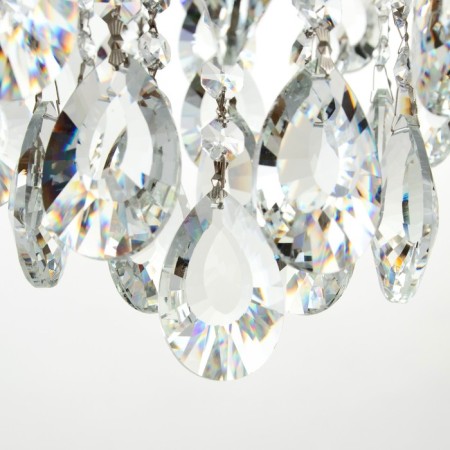 Chandelier 6x60W E27 +LED PDD Chrome 56x56x47cm SVK-11
