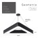 LED LED GEOMETRIA DELTA 42W 4000K 2300LM IP40 80x80x8 Black