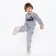 Kidsa (sweatshirt, trousers), color gray mix, height 98 cm (3 years)