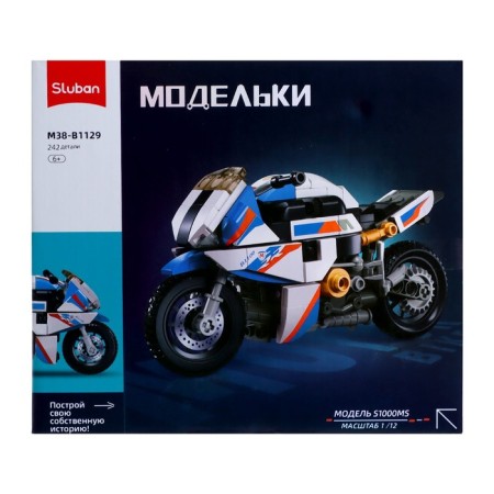 Designer motorcycle Sluban Models, 242 details, 6+-6