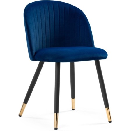 GABI Metal Metal Metal Carcass/velor, Black/Blue 50x54x78 cm