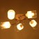 Estel chandelier 5he27 40W white-gold 60x60x23 cm Bayerlux