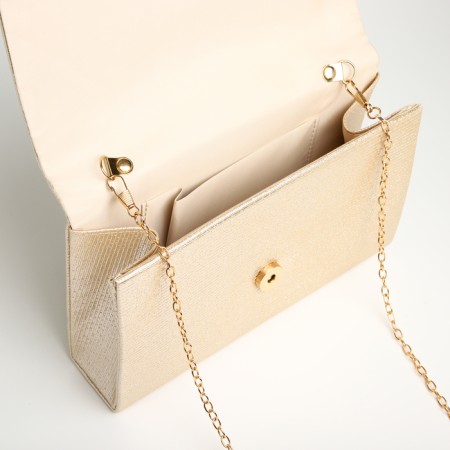Female bag on a magnet, gold color-4