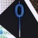 Candle for the cake, number “0”, blue, 4 x 13 cm.