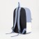 Young backpack from textiles on lightning, 2 pockets, blue color