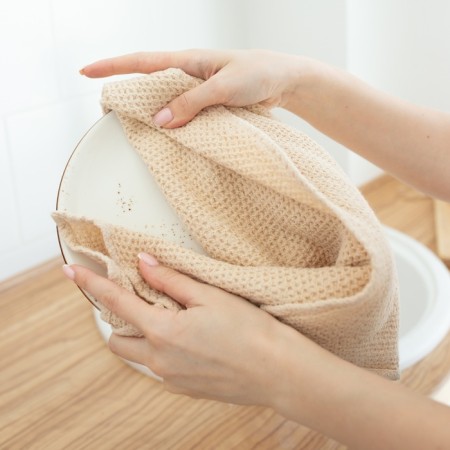 SL Home Linen towel, beige color 38x65cm, flax 29%, HL 71%, 215 g/m2