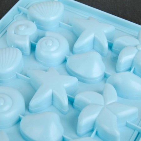 Form for ice and chocolate "Sea bottom", 28 × 14.5 cm, 28 cells, color mix-2