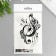 Tattoo "Violin key" 10x15 cm