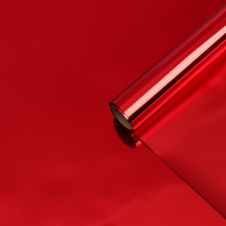 Flower film "Gloss", red, 58 cm x 5 m-1
