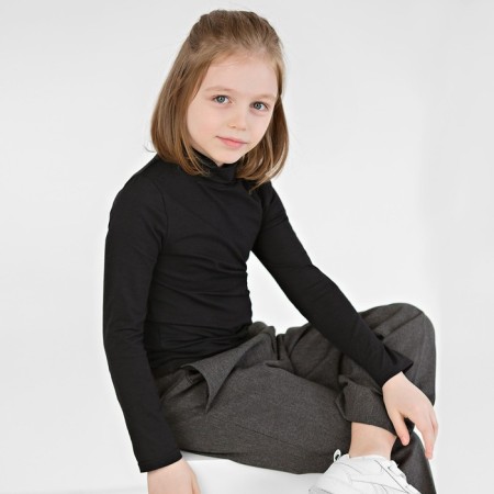 Turtleneck for boys, height 152 cm, black color