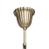 Aphrodite lamp, 3x60W E14, bronze 35x35x87 cm