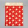 Bag gift plush "New Year's bells", bell, embossing, 30 x 40 cm +/- 1.5 cm, New Year