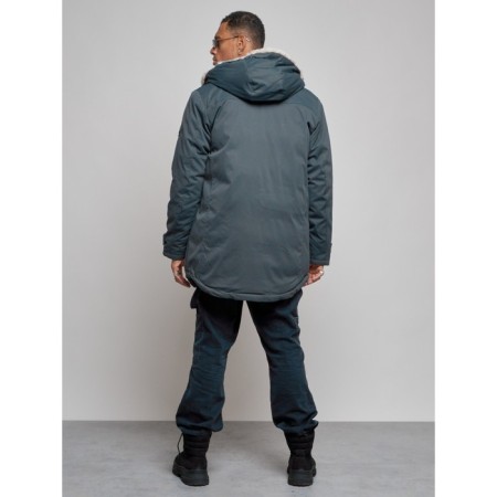 Winter male park, size 48, dark gray color-3
