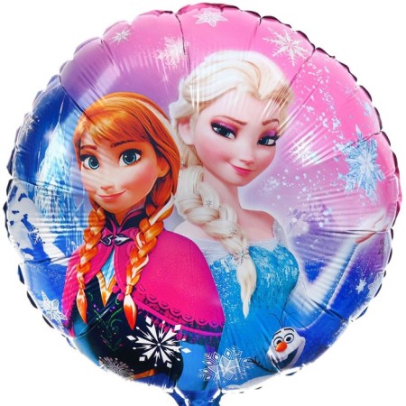 Airy ball "Elsa and Anna", 16 inch, foil, cold heart-1