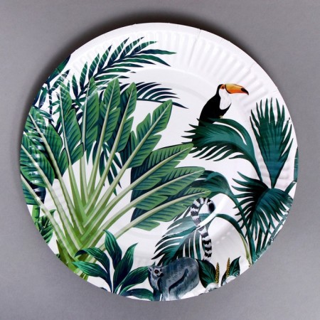 Paper plates "Tropics", in a set of 6 pieces