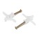 Dowel Tundra, type of butterfly 30x50, with a screw, white color, 25 pcs.