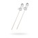 Lollice Sosuchki "Pina Colada", mini, transparent color, 42 g, 2 pcs