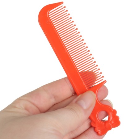 Set of combing a rattle "Myu", 2 subjects: comb with teeth + brush, mix-6