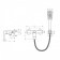 Lemark Ursus LM7203BL shower mixer, single -leaf, without spout, watering can, black