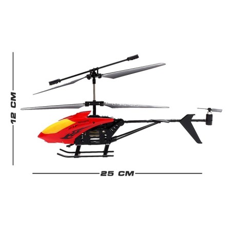 The helicopter radio -controlled "expert" works on the battery, 3.5 channels, light, color red-1