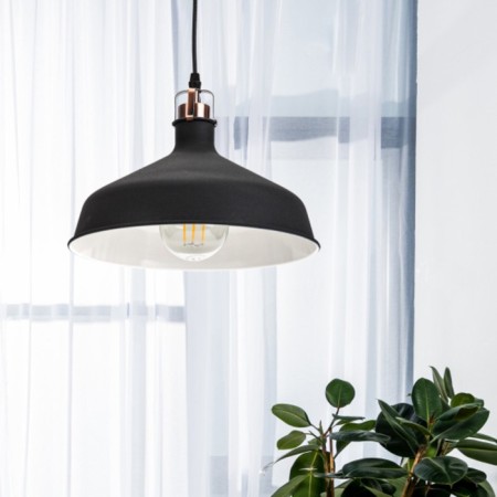 Suspended PL2 BK/RC Metal, E27, Max 60W-4