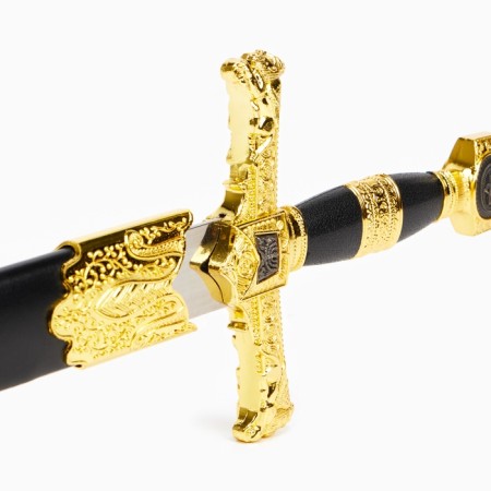 Souvenir sword, handle of David star, blade painting, 86 cm-4