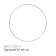 The hoop is gymnastic, aluminum, d = 90 cm