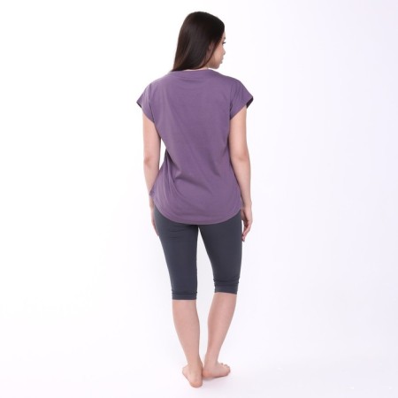 Female set (T -shirt/Bridges), purple/gray color, size 52-5