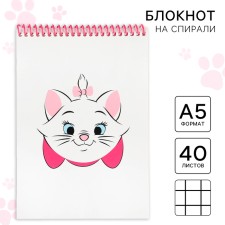 Notepad A5, on the crest, 40 sheets, cats aristocrats