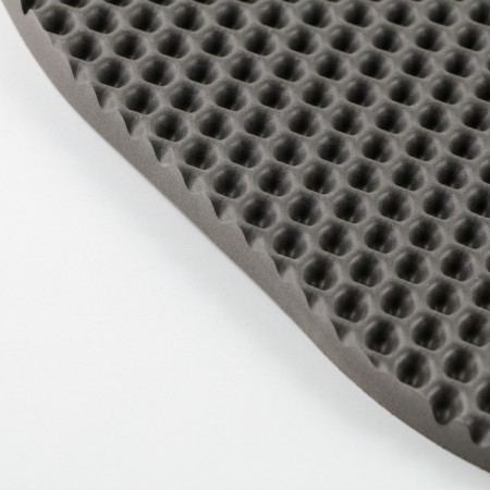Rug for a bowl and a tray "Fish", gray, 42x32 cm-3