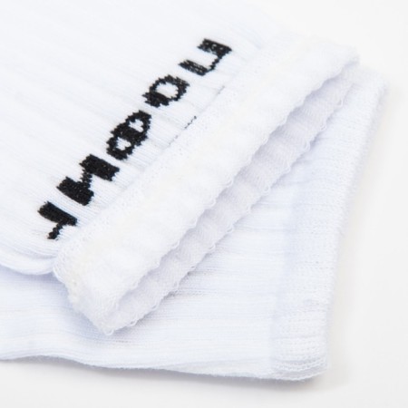 Women's socks "I don't care" white color, size 23-25-3