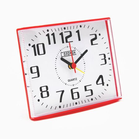 Solomon alarm clock, 14 x 10 cm, red-1
