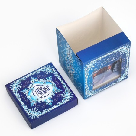 Folding box with 3D effect "Fairy Tale", 11 x 11 x 13 cm, New Year-7