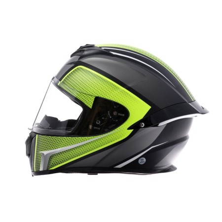 Helmet integral, graphics, light green, size l, ff867-6