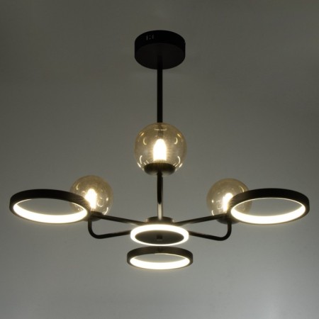 Mirbis chandelier 6XLED 30W 3xg9 black 75x75x59cm Bayerlux-1