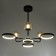 Mirbis chandelier 6XLED 30W 3xg9 black 75x75x59cm Bayerlux
