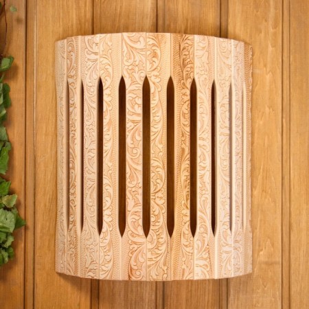 Layer wooden corner "Russian patterns" 31x27x11 cm-6