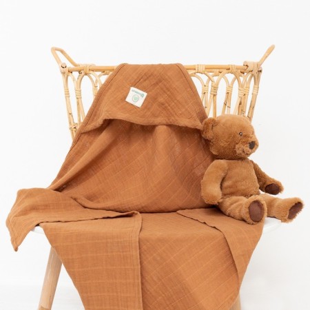 Toward Corner Muslim crumb I, 75x75 cm, cinnamon color, 100% cotton, 3-p, 180 g/m2-4