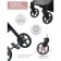 Stroller walking children's indigo trip, burgundy color