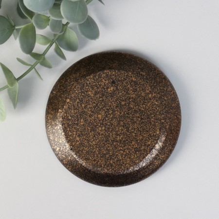 Board of incense Polystone "Hand - Chin Mudra" bronze 9.8x9.8x1 cm-2
