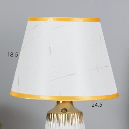 Table lamp "Carmen" 1x40W E14 white/gold 24x24x40cm-2
